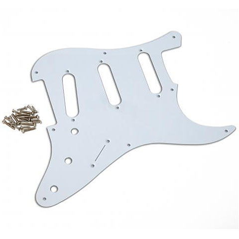 GuitarSlinger Pickguard57 SC 1Ply, White Pickguard von GuitarSlinger