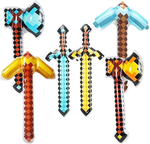 Aufblasbares Pixel Schwert 6 PCS Aufblasbare Schwerter Set Aufblasbare Spiel Schwerter Kinder Aufblasbares Schwert Pixel Spielzeuge Spiel Aufblasbare Spielzeuge für Piraten Themen Party, Kostüm Partys Aufblasbares Pixel Schwert 6 PCS Aufblasbare Schwerter Set Aufblasbare Spiel Schwerter Kinder Aufblasbares Schwert Pixel Spielzeuge Spiel Aufblasbare Spielzeuge für Piraten Themen Party, Kostüm Partys von Gujey