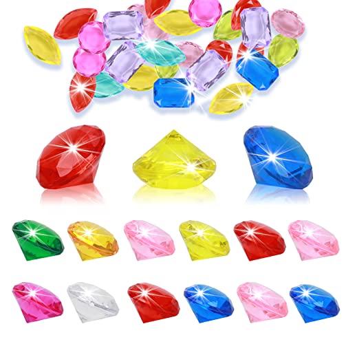 24 Stück Tauchjuwel Pool Spielzeug, Tauchen Edelstein Pool Spielzeug Tauchspielzeug für Kinder, Sommer Schwimm Tauch Spielzeug Set, Edelstein Unterwasser Bunte Kristall Acryl Diamant Edelsteine 24 Stück Tauchjuwel Pool Spielzeug, Tauchen Edelstein Pool Spielzeug Tauchspielzeug für Kinder, Sommer Schwimm Tauch Spielzeug Set, Edelstein Unterwasser Bunte Kristall Acryl Diamant Edelsteine von Gukasxi
