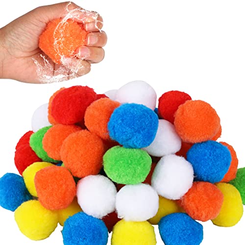 60 Stück Wasserballons, Wiederverwendbare Wasserbälle, Baumwolle Splash Soaker Bälle, Wasserbomben Bälle, Hochabsorbierende Wasserbomben Ball Für Schwimmbad, Strand, Outdoor Spielen (6 Farben) von Gukasxi