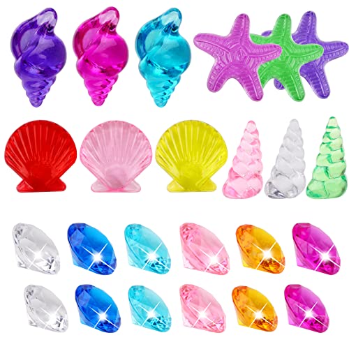 Gukasxi 24pcs Ozean ThemaTauchen Gem Tauchspielzeug, Bunte Kristall Acryl Diamant Edelsteine für Schwimmen Sommer Tauch Spielzeug Kinder Lernspielzeug, für Strand Pool Wasser Park Gukasxi 24pcs Ozean ThemaTauchen Gem Tauchspielzeug, Bunte Kristall Acryl Diamant Edelsteine für Schwimmen Sommer Tauch Spielzeug Kinder Lernspielzeug, für Strand Pool Wasser Park von Gukasxi