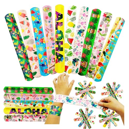 Gukasxi 30 Stück Slap Armbänder Schnapparmbänder Hawaii Slap Armband Flamingo Snap Bracelets für Kinder Slap Bands Flamingo Schnapparmband für Jungen Mädchen Geburtstag Party Geschenke Gukasxi 30 Stück Slap Armbänder Schnapparmbänder Hawaii Slap Armband Flamingo Snap Bracelets für Kinder Slap Bands Flamingo Schnapparmband für Jungen Mädchen Geburtstag Party Geschenke von Gukasxi