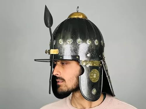 Gulvintilabcal Antiker Husaren-Helm SCA LARP Mittelalterhelme Osmanisches Reich geätzter Helm Gulvintilabcal Antiker Husaren-Helm SCA LARP Mittelalterhelme Osmanisches Reich geätzter Helm von Gulvintilabcal