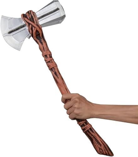 Authentischer Wikingeraxthammer, handgeschmiedeter Kopf aus Karbonstahl, Griff aus Eschenholz, ideal für Cosplay, Nachstellungen und Sammler, Silber & Braun Authentischer Wikingeraxthammer, handgeschmiedeter Kopf aus Karbonstahl, Griff aus Eschenholz, ideal für Cosplay, Nachstellungen und Sammler, Silber & Braun von Gulvintilabcal