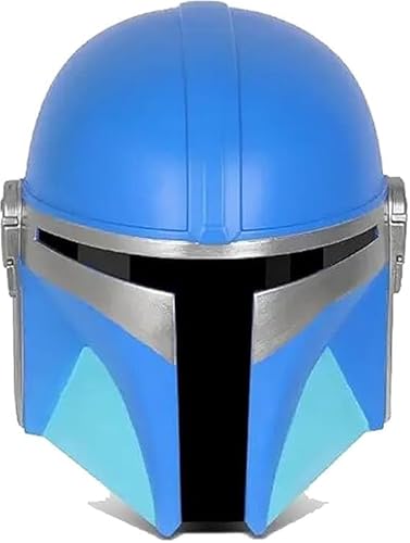 Gulvintilabcal Authentischer Mandalorian Helm Premium Replika Cosplay LARP Halloween Kostüm Zubehör Standard Blau Gulvintilabcal Authentischer Mandalorian Helm Premium Replika Cosplay LARP Halloween Kostüm Zubehör Standard Blau von Gulvintilabcal
