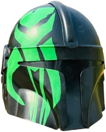 Gulvintilabcal Authentischer Mandalorianer-Helm – Premium-Replik aus Stahl, Cosplay, LARP, Halloween, tragbares Kostüm, 20,3 x 22,9 x 66 cm, Schwarz und Grün Gulvintilabcal Authentischer Mandalorianer-Helm – Premium-Replik aus Stahl, Cosplay, LARP, Halloween, tragbares Kostüm, 20,3 x 22,9 x 66 cm, Schwarz und Grün von Gulvintilabcal