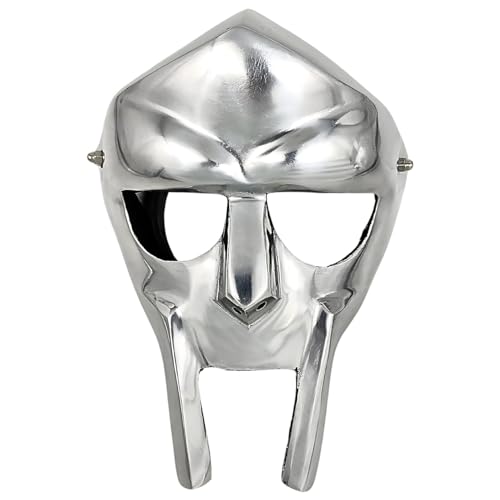Gulvintilabcal MF DOOM Maske, Mittelalter Gladiator Slayer Helm, Krieger Römischer Gladiator Cosplay Kostüm Requisite Halloween Party Maske Gulvintilabcal MF DOOM Maske, Mittelalter Gladiator Slayer Helm, Krieger Römischer Gladiator Cosplay Kostüm Requisite Halloween Party Maske von Gulvintilabcal
