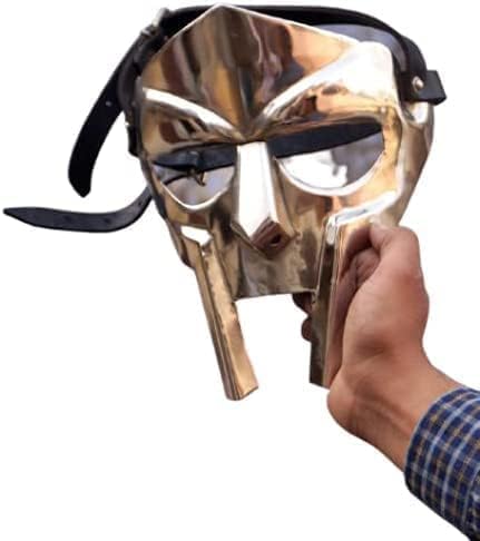 Gulvintilabcal MF Doom Gladiator-Maske, Mad-Burke, 18 g, mild, Stahl, Gesichtswaffenheit, mittelalterliche handgeschmiedete römische Gladiator-Maske, Geschenkartikel, MF Doom Geschenk Gulvintilabcal MF Doom Gladiator-Maske, Mad-Burke, 18 g, mild, Stahl, Gesichtswaffenheit, mittelalterliche handgeschmiedete römische Gladiator-Maske, Geschenkartikel, MF Doom Geschenk von Gulvintilabcal