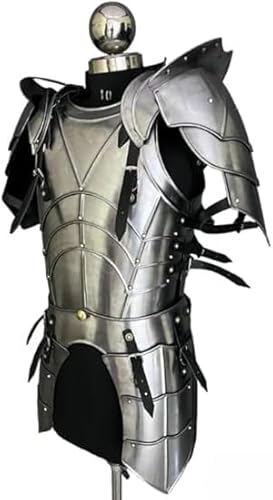 Gulvintilabcal Mittelalter Ritter Stahl Halbkörper Rüstung Funktionelle Rüstung Larp Rüstung Kostüm Cosplay Sca Larp Rüstung Geschenk für Männer Frauen Gulvintilabcal Mittelalter Ritter Stahl Halbkörper Rüstung Funktionelle Rüstung Larp Rüstung Kostüm Cosplay Sca Larp Rüstung Geschenk für Männer Frauen von Gulvintilabcal