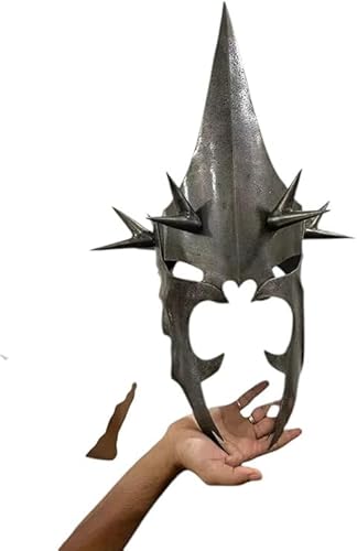 Mittelalterliche Nazgul Maske Stahl Hexenkönig Herr des Ringkönigs König von Angmar Helm Mittelalterliche Nazgul Maske Stahl Hexenkönig Herr des Ringkönigs König von Angmar Helm von Gulvintilabcal