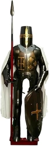 Gulvintilabcal Mittelalterliche Rüstung Ritter Tempelritter Ganzkörperanzug Schwarz Gulvintilabcal Mittelalterliche Rüstung Ritter Tempelritter Ganzkörperanzug Schwarz von Gulvintilabcal