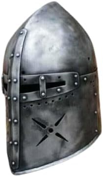 Gulvintilabcal Mittelalterlicher Helm, Stahlritter-Rüstung, Kampfsport, Dark Warrior, LARP-Kopf-Kostüm für Rollenspiel/Cosplay & Heimdekoration Gulvintilabcal Mittelalterlicher Helm, Stahlritter-Rüstung, Kampfsport, Dark Warrior, LARP-Kopf-Kostüm für Rollenspiel/Cosplay & Heimdekoration von Gulvintilabcal