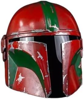 Gulvintilabcal Mittelalterlicher Mandalorianer-Helm, Halloween, Cosplay, Kostüm, Zubehör, LARP, Nachbildung, tragbar, Cosplay, 20,3 x 22,9 x 66 cm, rustikales Rot Gulvintilabcal Mittelalterlicher Mandalorianer-Helm, Halloween, Cosplay, Kostüm, Zubehör, LARP, Nachbildung, tragbar, Cosplay, 20,3 x 22,9 x 66 cm, rustikales Rot von Gulvintilabcal