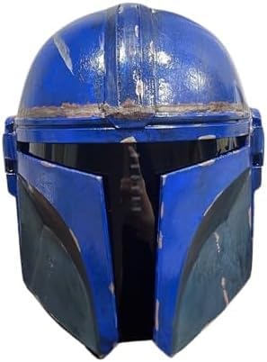 Gulvintilabcal Mittelalterlicher Mandalorianer-Helm, Premium-Cosplay-Requisiten, Replik LARP, Halloween-Kostüm-Zubehör, 20,3 x 22,9 x 66 cm, Schwarz und rustikales Blau Gulvintilabcal Mittelalterlicher Mandalorianer-Helm, Premium-Cosplay-Requisiten, Replik LARP, Halloween-Kostüm-Zubehör, 20,3 x 22,9 x 66 cm, Schwarz und rustikales Blau von Gulvintilabcal