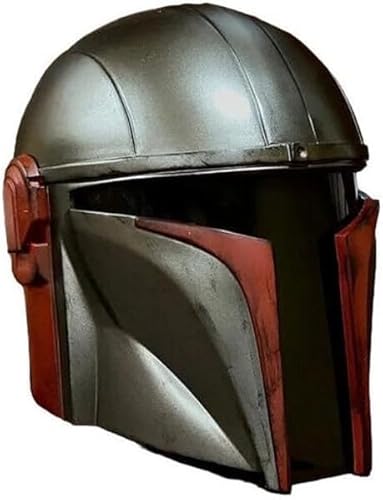 Gulvintilabcal Mittelalterlicher Mandalorianer-Helm, Replika, Cosplay, Sammlerstück, LARP, Halloween-Kostüm-Zubehör, 20,3 x 22,9 x 66 cm, Silber & Rot Gulvintilabcal Mittelalterlicher Mandalorianer-Helm, Replika, Cosplay, Sammlerstück, LARP, Halloween-Kostüm-Zubehör, 20,3 x 22,9 x 66 cm, Silber & Rot von Gulvintilabcal