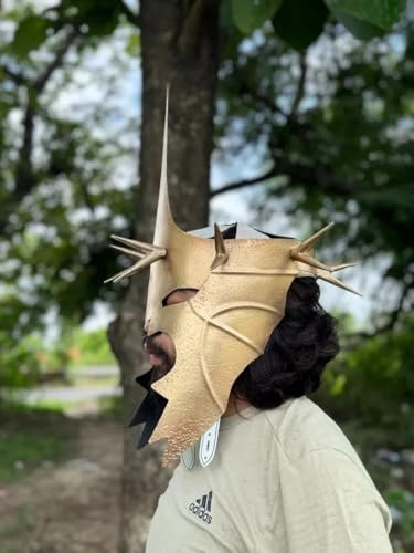 Gulvintilabcal Mittelalterlicher Stahlpanzerhelm Hexenkönig von Angmar Helm Ringwraith Helm Gulvintilabcal Mittelalterlicher Stahlpanzerhelm Hexenkönig von Angmar Helm Ringwraith Helm von Gulvintilabcal