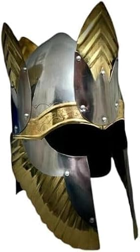 Gulvintilabcal Mittelalterlicher grauer Helm, Stahlritter-Rüstung, Kampfkleidung, tragbares LARP-Kopf-Kostüm für Rollenspiel/Cosplay und Heimdekoration. Gulvintilabcal Mittelalterlicher grauer Helm, Stahlritter-Rüstung, Kampfkleidung, tragbares LARP-Kopf-Kostüm für Rollenspiel/Cosplay und Heimdekoration. von Gulvintilabcal