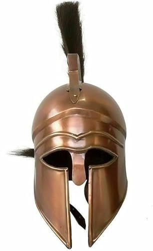 Gulvintilabcal Mittelalterlicher griechischer korinthischer Helm Athenischer griechischer Spartaner Korinther-Helm Schwarze Feder mit Holzständer, Einheitsgröße für Erwachsene von Gulvintilabcal