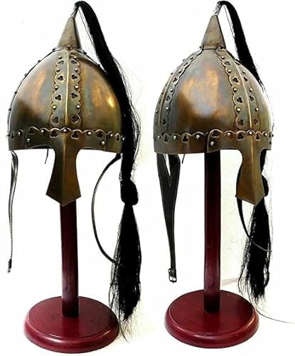 Gulvintilabcal Mittelalterlicher römischer Helm Stahlritter Rüstung Kampfkrieger LARP Norman Kopf Kostüm mit Feder für Rollenspiel/Cosplay & Heimdekoration Gulvintilabcal Mittelalterlicher römischer Helm Stahlritter Rüstung Kampfkrieger LARP Norman Kopf Kostüm mit Feder für Rollenspiel/Cosplay & Heimdekoration von Gulvintilabcal