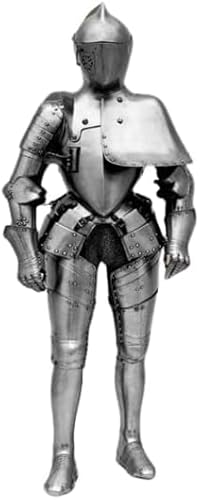 Gulvintilabcal Mittelalterliches neues Modell 15. Jahrhundert Anzug der Rüstung – Kampfkrieger tragbares LARP Halloween-Kostüm, Silber Gulvintilabcal Mittelalterliches neues Modell 15. Jahrhundert Anzug der Rüstung – Kampfkrieger tragbares LARP Halloween-Kostüm, Silber von Gulvintilabcal