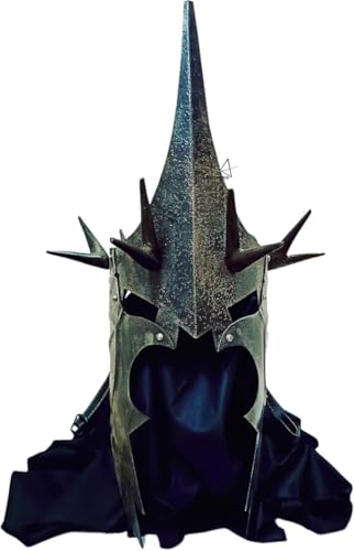 Hexenkönig Nazgul Helm/Premium Handgemachte Hexe König Helm/Der Herr der Ringe Hexe König von Angmar Cosplay Helm Silber zum Verschenken Hexenkönig Nazgul Helm/Premium Handgemachte Hexe König Helm/Der Herr der Ringe Hexe König von Angmar Cosplay Helm Silber zum Verschenken von Gulvintilabcal