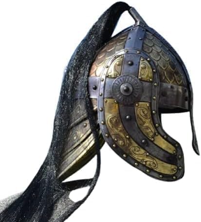 Mittelalterlicher Bogato-Helm mit Gravur, Fantasy-Helm, normannischer Wikinger-Helm, Antik-Helm, einzigartig, solide Mittelalterlicher Bogato-Helm mit Gravur, Fantasy-Helm, normannischer Wikinger-Helm, Antik-Helm, einzigartig, solide von Gulvintilabcal