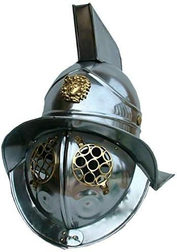 Mittelalterlicher thrakischer Gladiatoren-Helm, antike Rüstung, Gladiatorenhelm, Stahl und Messing Mittelalterlicher thrakischer Gladiatoren-Helm, antike Rüstung, Gladiatorenhelm, Stahl und Messing von Gulvintilabcal