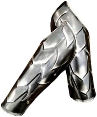 Paar Armschienen aus geschwärztem Stahl, Cosplay, Fantasie-Krieger-Kostüm für Halloween, Armschutz Paar Armschienen aus geschwärztem Stahl, Cosplay, Fantasie-Krieger-Kostüm für Halloween, Armschutz von Gulvintilabcal