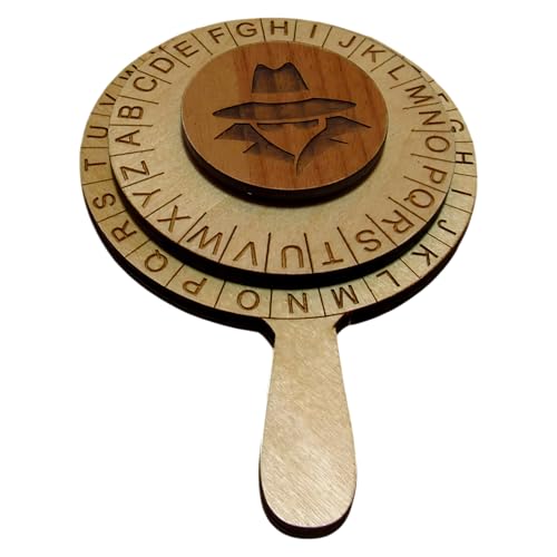 Cipher Wheel, Decoding Ring, Secret Puzzle Gadget, 5.91x4.33 inches Tabletop Brain Teaser, Fidget Friendly Design, Creative Mind Game, Ideal for Detectives, Lovers, Escape Rooms Cipher Wheel, Decoding Ring, Secret Puzzle Gadget, 5.91x4.33 inches Tabletop Brain Teaser, Fidget Friendly Design, Creative Mind Game, Ideal for Detectives, Lovers, Escape Rooms von Gungtj