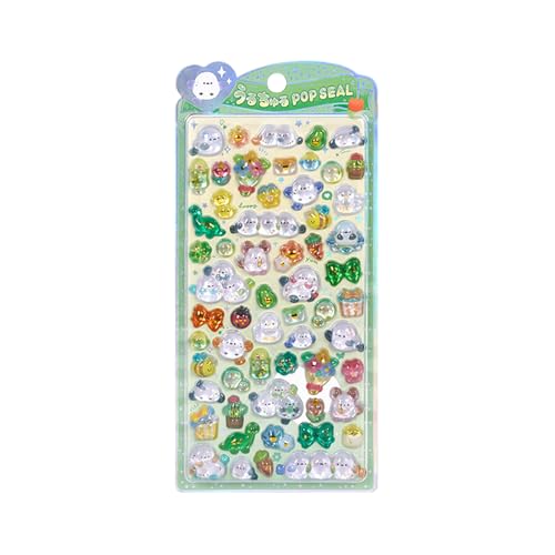 Cute Stickers, 3D Glitter Resin Decals, Sparkly Crystal Texture for School, Students, Teens, Children, or Adults, Perfect for Laptop, Water Bottle, Scrapbook, Crafts, Journals, and Handcraft Projects von Gungtj