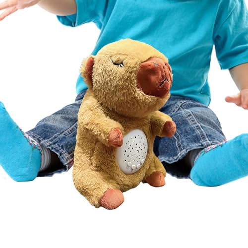 Gungtj Atmendes Stofftier,Cartoon Atmendes Capybara Plüschtier - Kuscheliger Beruhigender Begleiter Mit Projektor Für Schlafzimmer Wohnzimmer Reise Gungtj Atmendes Stofftier,Cartoon Atmendes Capybara Plüschtier - Kuscheliger Beruhigender Begleiter Mit Projektor Für Schlafzimmer Wohnzimmer Reise von Gungtj