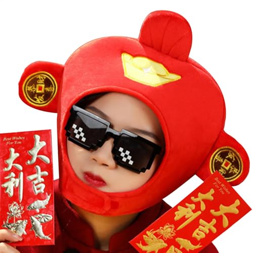 Gungtj Gott des Reichtums Hut, Plüsch Foto Prop Hut, Gott des Glücks Kopfbedeckung, Festival Kostüm Zubehör, Eröffnungszeremonie Hut, Chinesischer Neujahrshut, Plüsch Gott des Reichtums Kappe, Gott Gungtj Gott des Reichtums Hut, Plüsch Foto Prop Hut, Gott des Glücks Kopfbedeckung, Festival Kostüm Zubehör, Eröffnungszeremonie Hut, Chinesischer Neujahrshut, Plüsch Gott des Reichtums Kappe, Gott von Gungtj