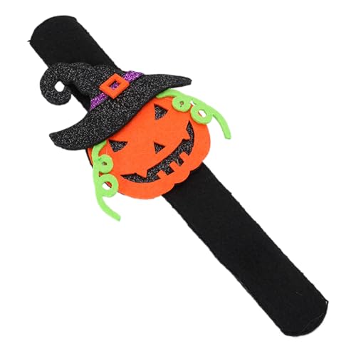 Gungtj Halloween Slap Bracelet, Decorative Festival Wristband, 8.27x2.95x0.39 inches Party Favor Accessory, Colorful Reusable Band, Safe Soft Material for Kids Costume Competition School Gathering von Gungtj