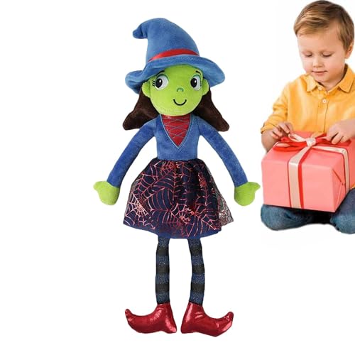 Gungtj Hexen Plüschpuppe | Halloween Plüschhexe Spielzeug - Sanftes Dekospielzeug Für Mädchen Zuhause Wohnzimmer Sofa Bett von Gungtj