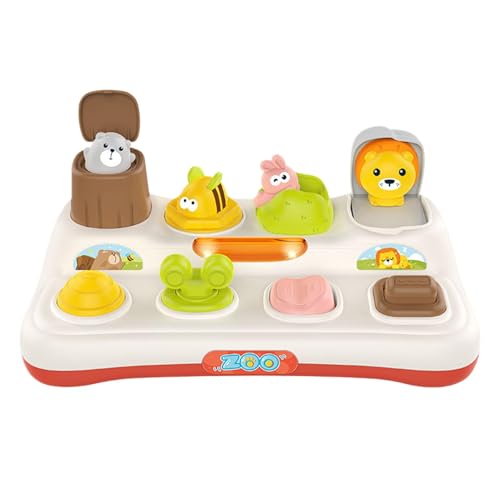 Gungtj Interactive Toddler Toy, Cause and Effect Toy, Pop-Out Learning Activity with Sound and Light, Early Development Activity for Kids, 9.92x5.12x4.92 Inch Gungtj Interactive Toddler Toy, Cause and Effect Toy, Pop-Out Learning Activity with Sound and Light, Early Development Activity for Kids, 9.92x5.12x4.92 Inch von Gungtj