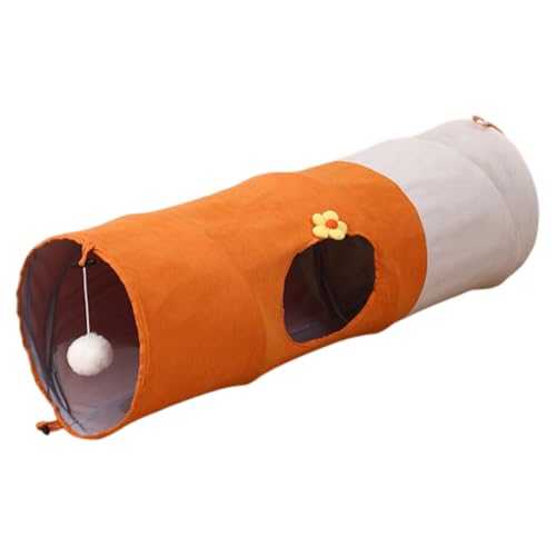 Katzentunnel, Faltbare Spielröhre, ansprechendes Tunnel-Layout, kratzfester Stoff, eingebauter hängender Ball für geistige Bereicherung, Trainingswerkzeug, Wohnzimmer, Übung, Indoor-Haustieraktivität Katzentunnel, Faltbare Spielröhre, ansprechendes Tunnel-Layout, kratzfester Stoff, eingebauter hängender Ball für geistige Bereicherung, Trainingswerkzeug, Wohnzimmer, Übung, Indoor-Haustieraktivität von Gungtj