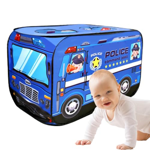 Kids Play Tent, Car Playhouse Indoor, Quick Setup Design, Roll-Up Entry Door, Lightweight Portable Frame, 44.09x27.56x29.53 Inches, Perfect for Pretend Games Entertainment von Gungtj