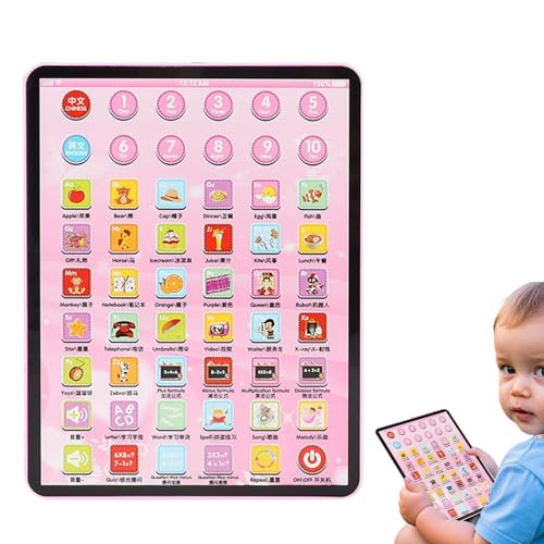 Learning Tablet, Early Development Tablet Toy, Electronic Learning Systems, Interactive Educational Functions, Fun Sound Effects, 6.1x4.72x0.59 Inches, for Kids Aged 2-5 Years Old Learning Tablet, Early Development Tablet Toy, Electronic Learning Systems, Interactive Educational Functions, Fun Sound Effects, 6.1x4.72x0.59 Inches, for Kids Aged 2-5 Years Old von Gungtj