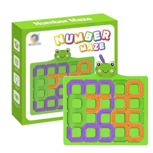 Number Toys, Maze Game, 5.63x5.51x0.28 Inches Educational Skill Builder, Hand-Eye Coordination, Interactive Puzzle Toy for Kids Travel, Home Playtime, Preschool, School Use Number Toys, Maze Game, 5.63x5.51x0.28 Inches Educational Skill Builder, Hand-Eye Coordination, Interactive Puzzle Toy for Kids Travel, Home Playtime, Preschool, School Use von Gungtj