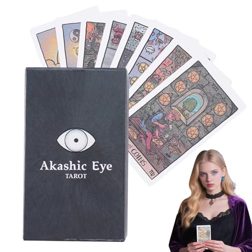 Tarot Cards Deck, 79-Card Divination Set, 4.13x2.44 inches Intricate Mystical Artwork, Perfect for Spiritual Exploration, Party Gatherings, Outdoor Travel, Holiday Fun von Gungtj