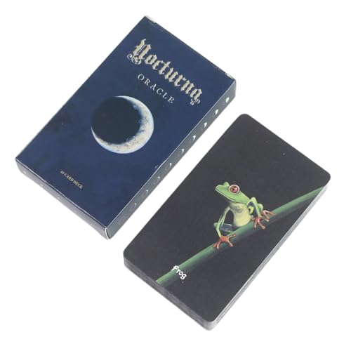 Tarotkarten, Mond lernen Tarot Deck, 4,06x2,36 Zoll spirituelles Lesespiel für Führung, Meditation, zukünftige Vorhersagen, vergangene Leben, Glücksspiel, Selbstfindungswerkzeug und Partyunterhaltung von Gungtj