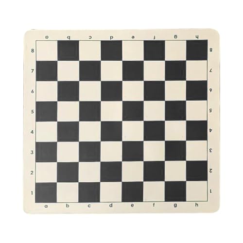 Turnier Schachbrett, Tragbares Schachbrett, Roll Up Schachmatte, 64 Gitter Turnier Schachmatte, Roll Up Schachbrett, Square Checkers Faltbrett Rollbares Schachbrett für Familientreffen Partys von Gungtj