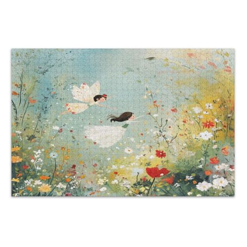 1000 Teile Puzzle - Puzzle für Erwachsene Fee fliegt im Blumengarten 1000 Teile Puzzle - Puzzle für Erwachsene Fee fliegt im Blumengarten von GuoChe