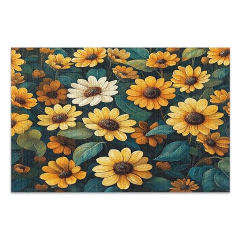 1000 Teile Puzzle - Puzzle für Erwachsene Gänseblümchen und Sonnenblumen 1000 Teile Puzzle - Puzzle für Erwachsene Gänseblümchen und Sonnenblumen von GuoChe