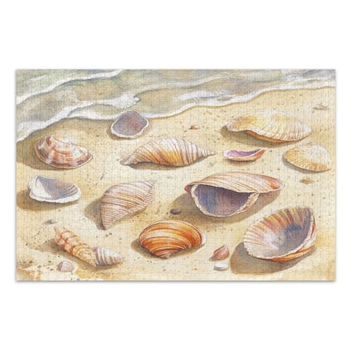 1000 Teile Puzzle - Puzzle für Erwachsene Muscheln liegend am Sandstrand 1000 Teile Puzzle - Puzzle für Erwachsene Muscheln liegend am Sandstrand von GuoChe