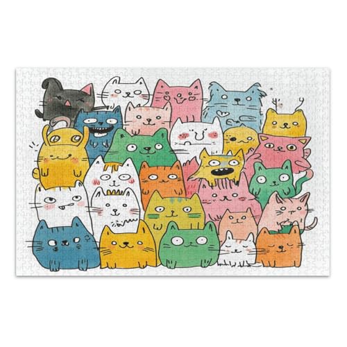 1000 Teile Puzzle - Puzzle für Erwachsene Niedliche Cartoon-Figuren 1000 Teile Puzzle - Puzzle für Erwachsene Niedliche Cartoon-Figuren von GuoChe