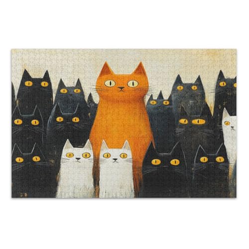 1000 Teile Puzzle - Puzzle für Erwachsene Süße Katzen 1000 Teile Puzzle - Puzzle für Erwachsene Süße Katzen von GuoChe