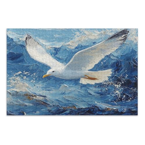 A White Seagul Jigsaw Puzzles 500 Pieces for Adults, Coolest Challenging Puzzles for Kids Elderly A White Seagul Jigsaw Puzzles 500 Pieces for Adults, Coolest Challenging Puzzles for Kids Elderly von GuoChe