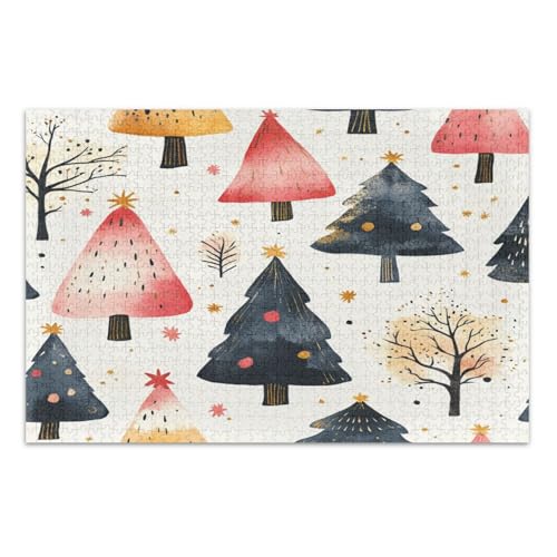 Cute Trees 1000 Teile Puzzle - Puzzle für Erwachsene Cute Trees 1000 Teile Puzzle - Puzzle für Erwachsene von GuoChe