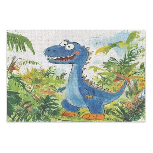 Dinosaurier Roaming im prähistorischen Dschungel 1000 Teile Puzzle - Puzzle für Erwachsene Dinosaurier Roaming im prähistorischen Dschungel 1000 Teile Puzzle - Puzzle für Erwachsene von GuoChe